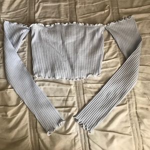 Crop long sleeve under shoulders. SOLD